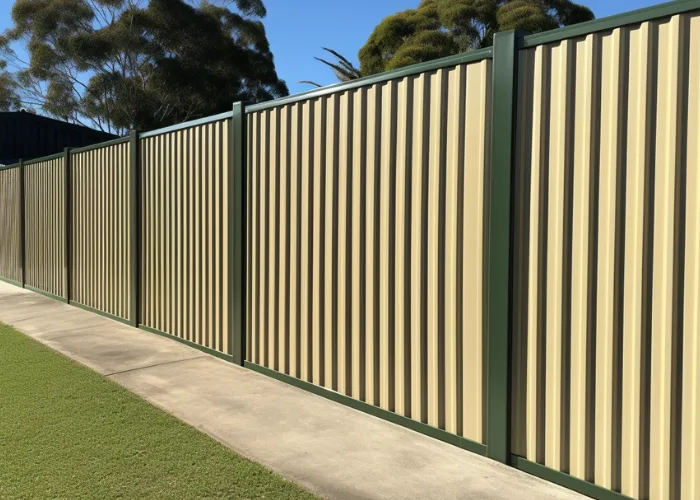 Beautiful Colorbond fence built by Elite Fencing Gympie